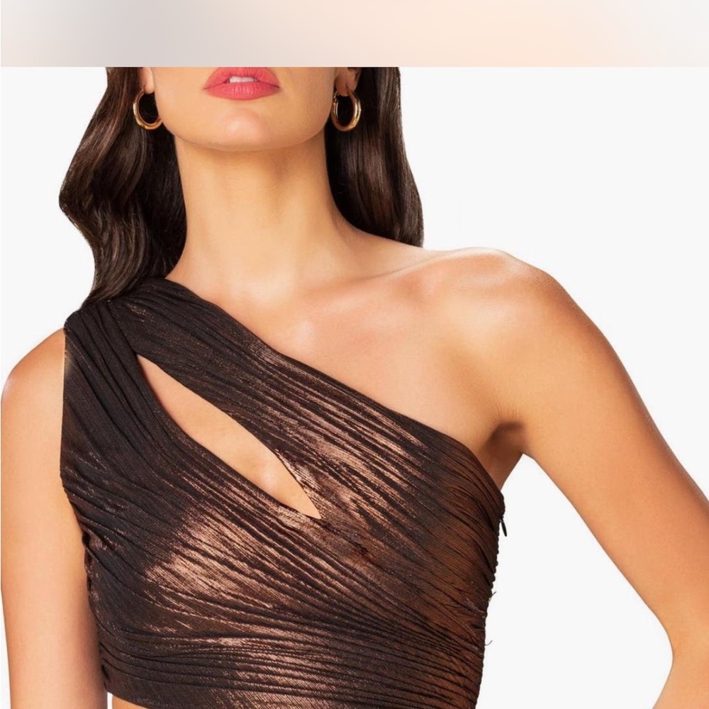 Dress the Population Kielo Cutout One-Shoulder Minidress